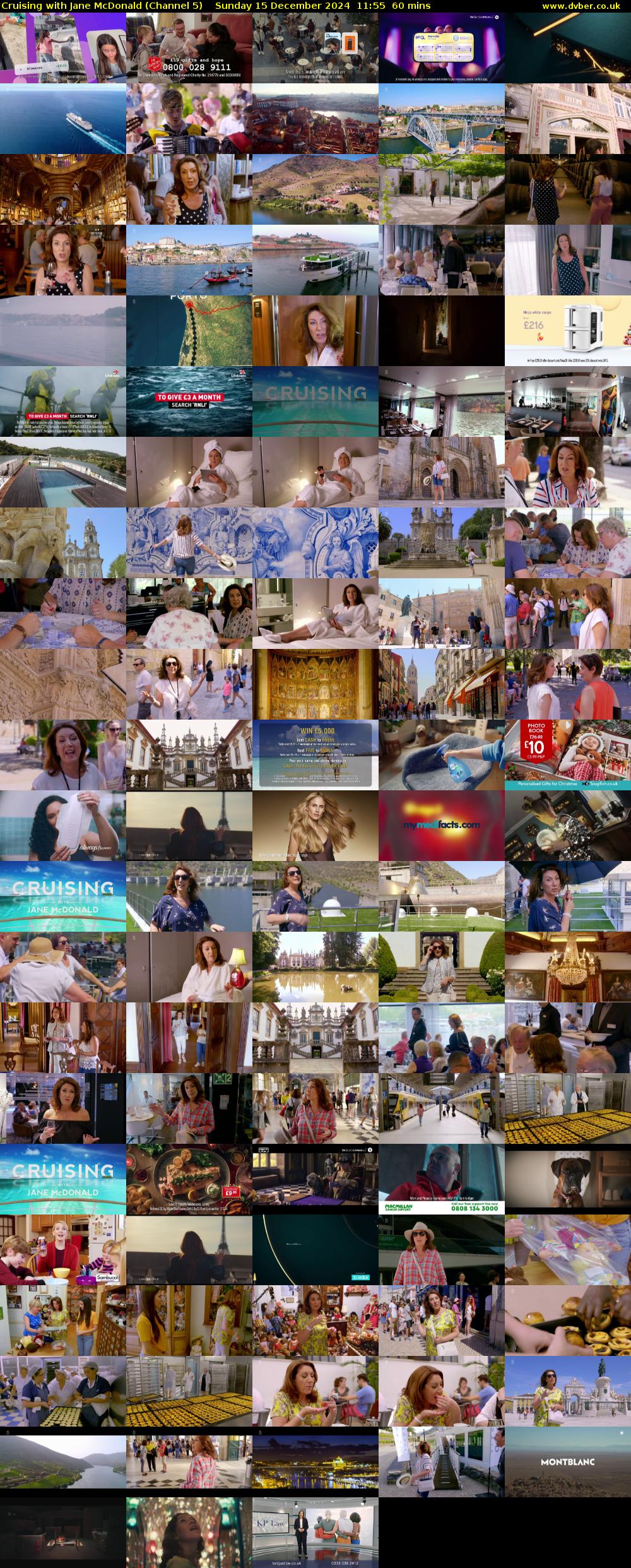 Cruising with Jane McDonald (Channel 5) Sunday 15 December 2024 11:55 - 12:55