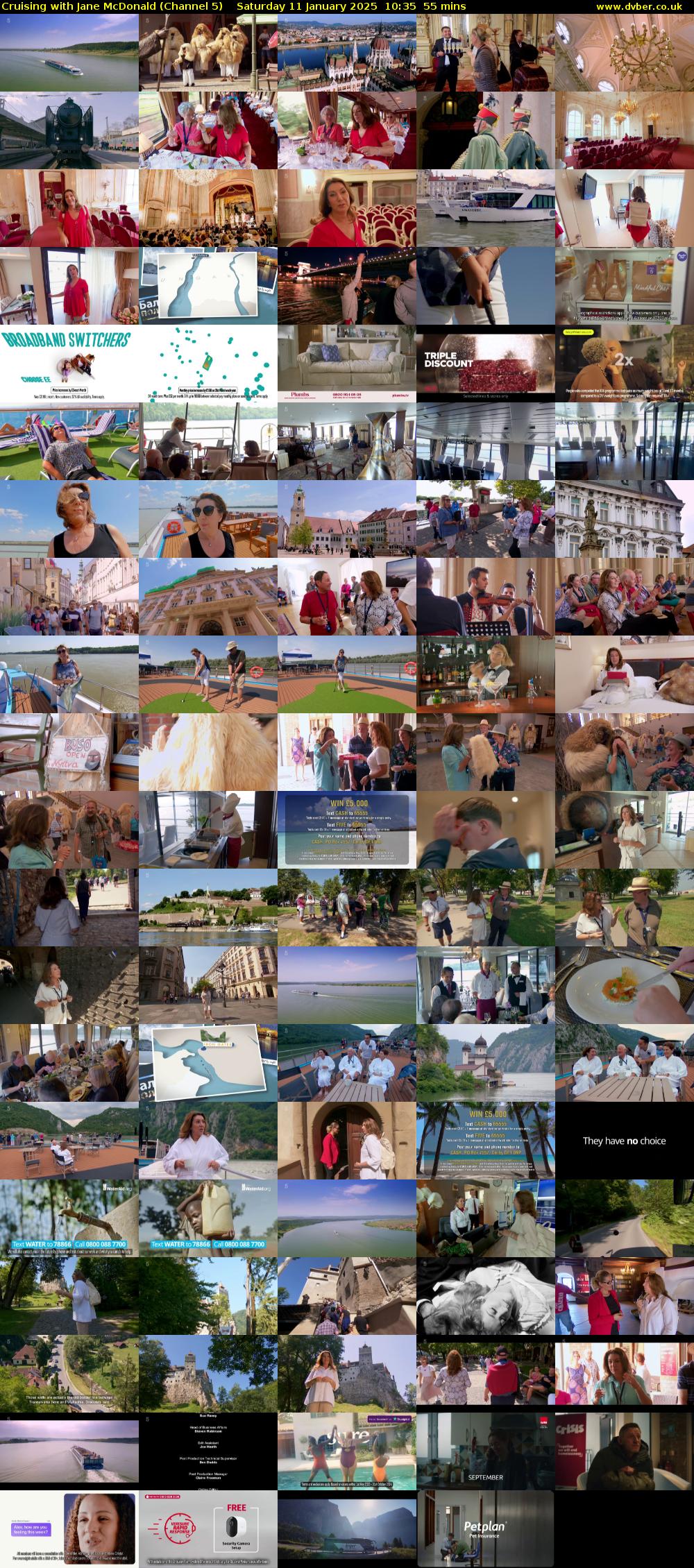 Cruising with Jane McDonald (Channel 5) Saturday 11 January 2025 10:35 - 11:30