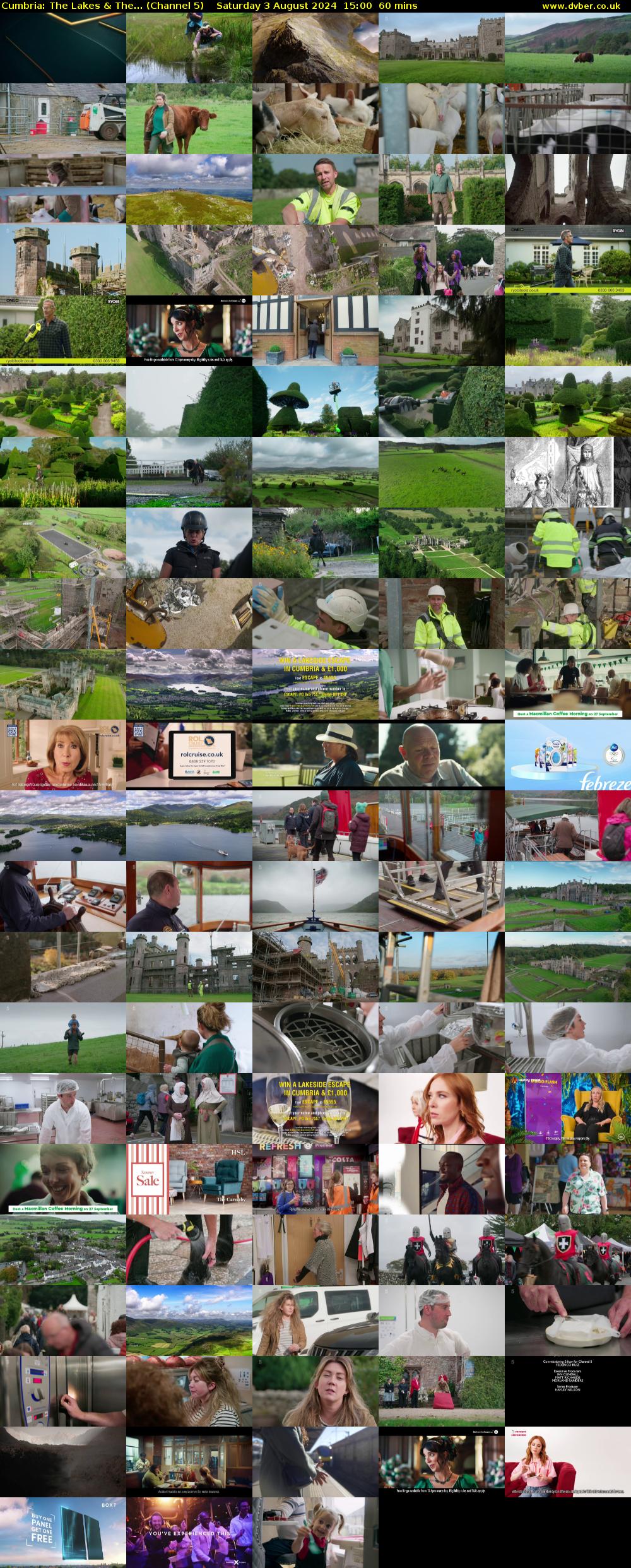 Cumbria: The Lakes & the... (Channel 5) Saturday 3 August 2024 15:00 - 16:00