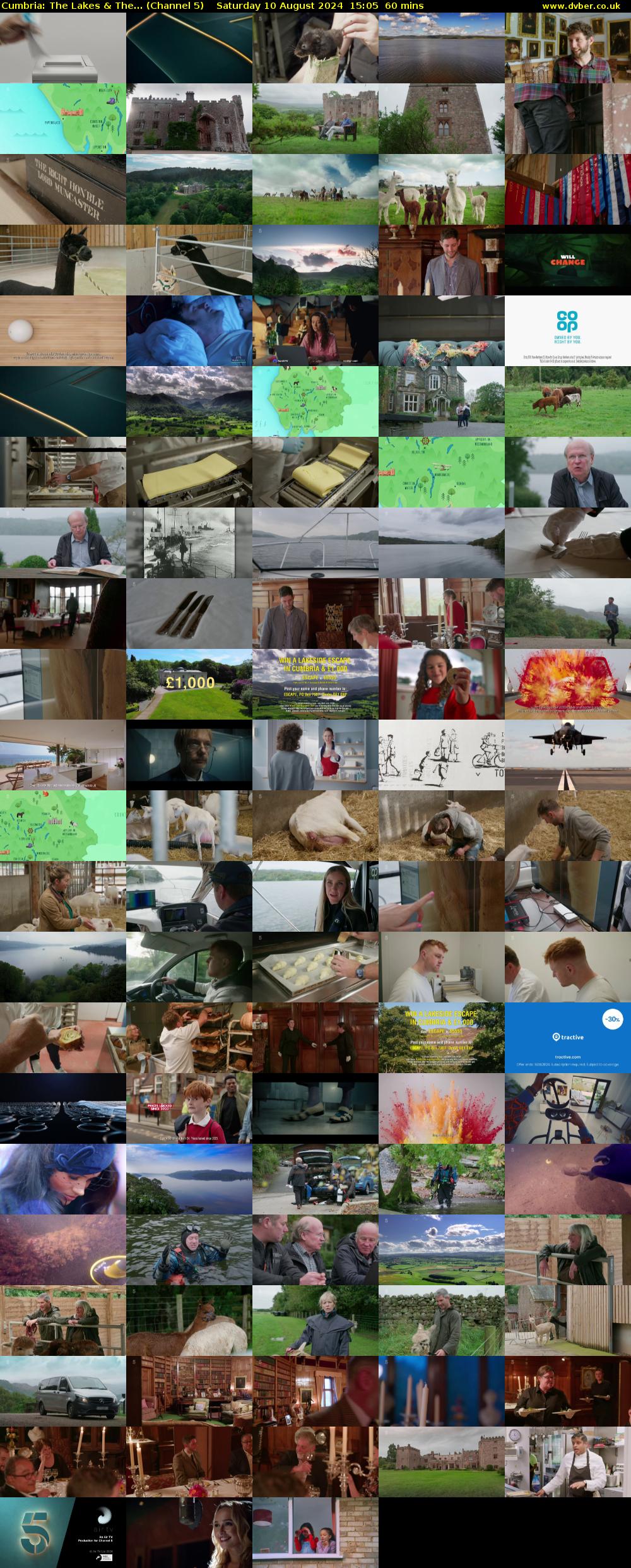 Cumbria: The Lakes & the... (Channel 5) Saturday 10 August 2024 15:05 - 16:05
