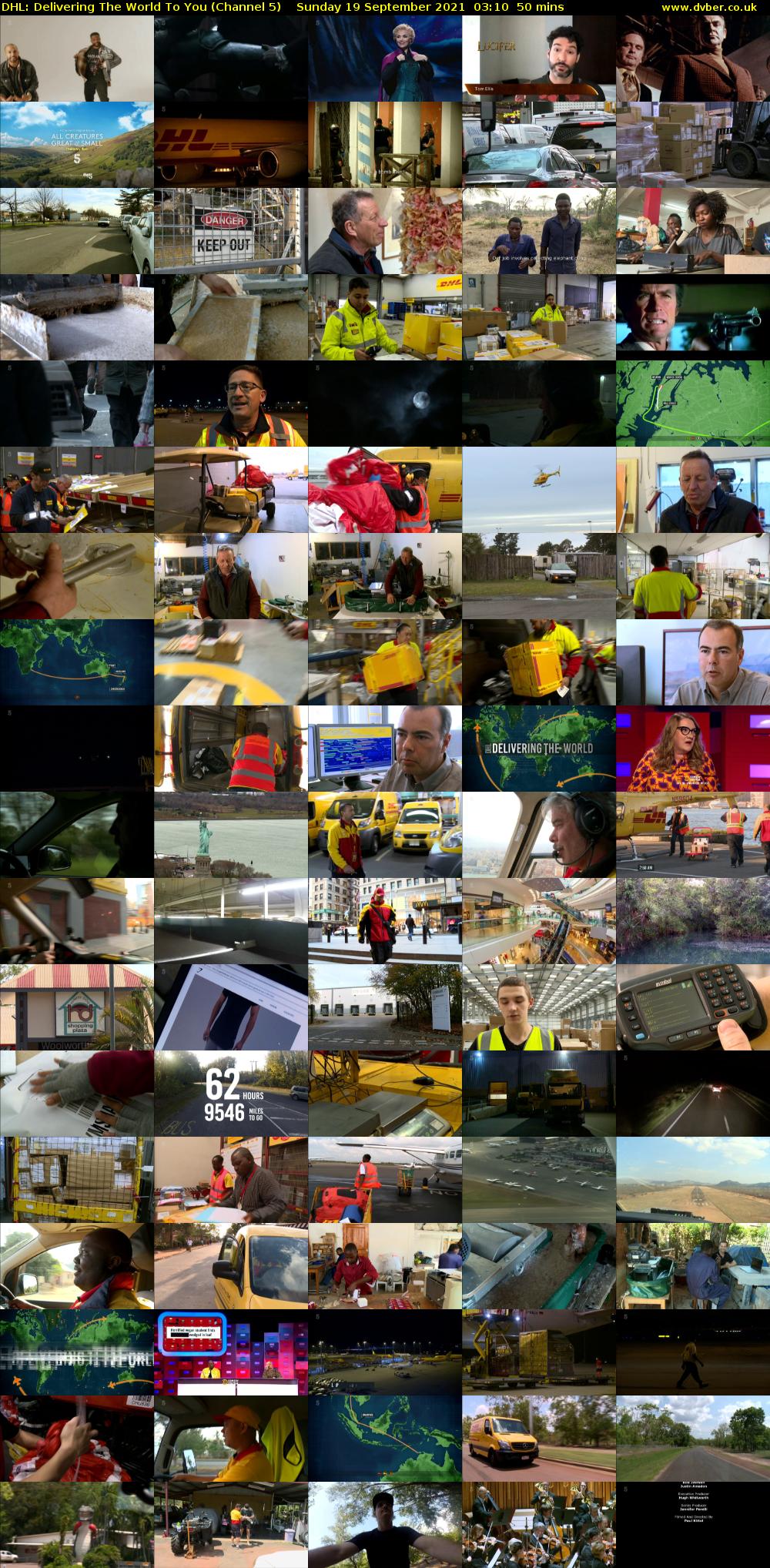 DHL: Delivering The World To You (Channel 5) Sunday 19 September 2021 03:10 - 04:00