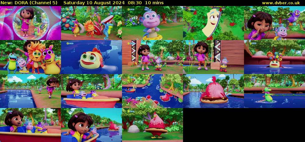 DORA (Channel 5) Saturday 10 August 2024 08:30 - 08:40