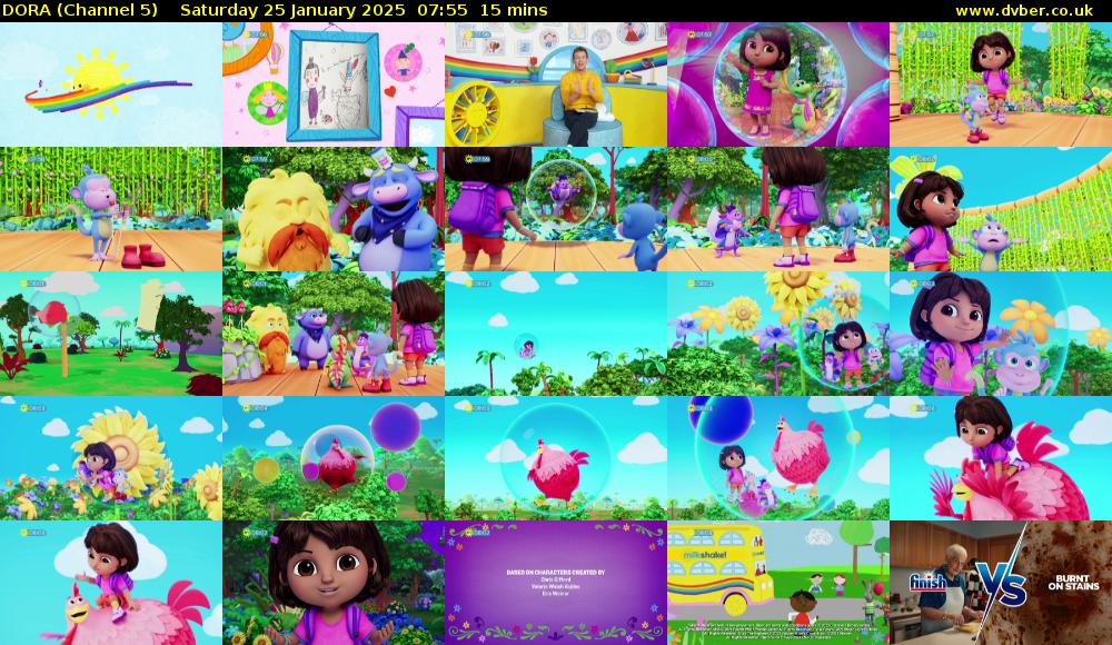 DORA (Channel 5) Saturday 25 January 2025 07:55 - 08:10