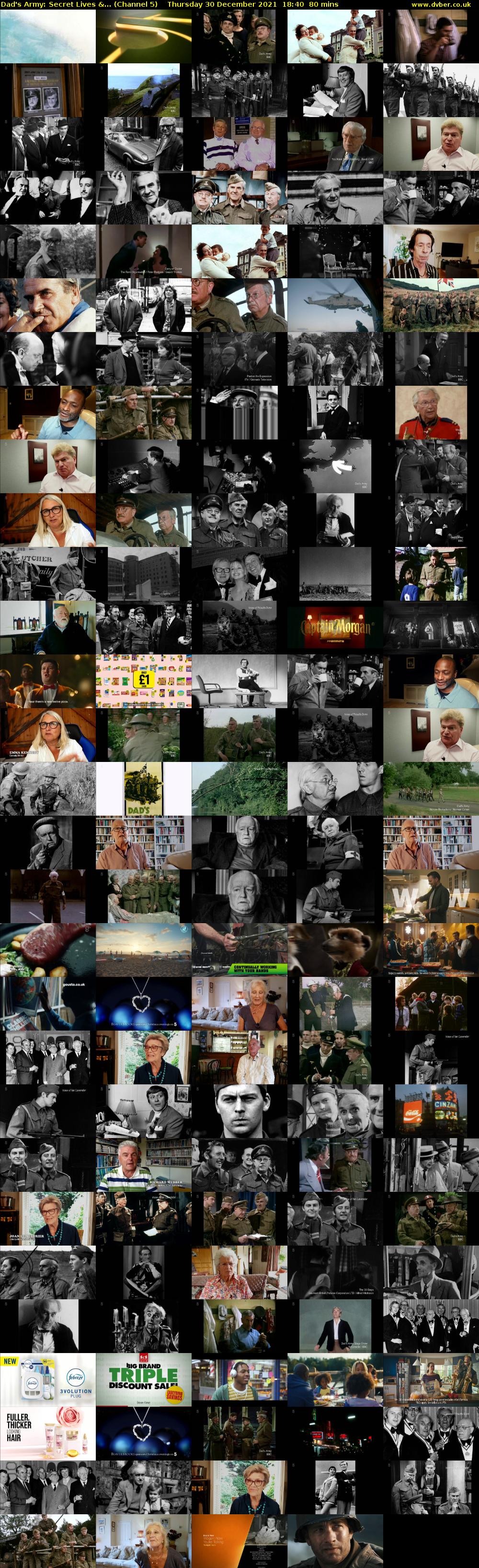 Dad's Army: Secret Lives &... (Channel 5) Thursday 30 December 2021 18:40 - 20:00