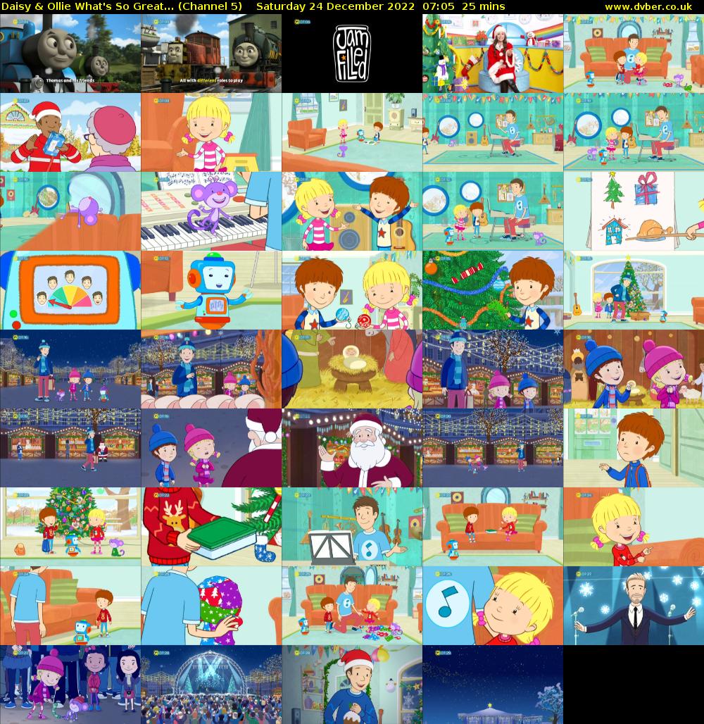 Daisy & Ollie What's so great... (Channel 5) Saturday 24 December 2022 07:05 - 07:30
