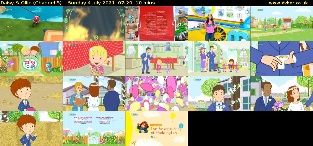 Daisy & Ollie (Channel 5) Sunday 4 July 2021 07:20 - 07:30
