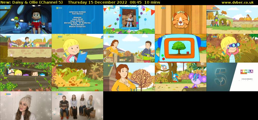 Daisy & Ollie (Channel 5) Thursday 15 December 2022 08:45 - 08:55