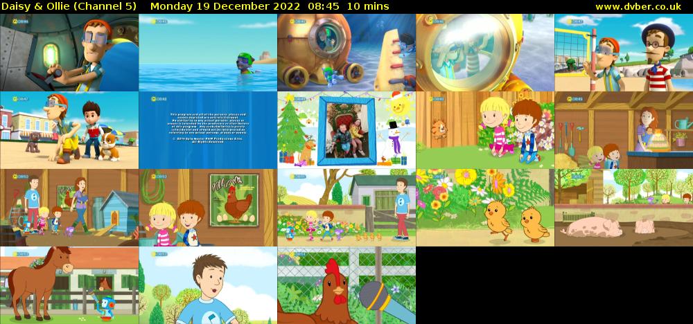 Daisy & Ollie (Channel 5) Monday 19 December 2022 08:45 - 08:55