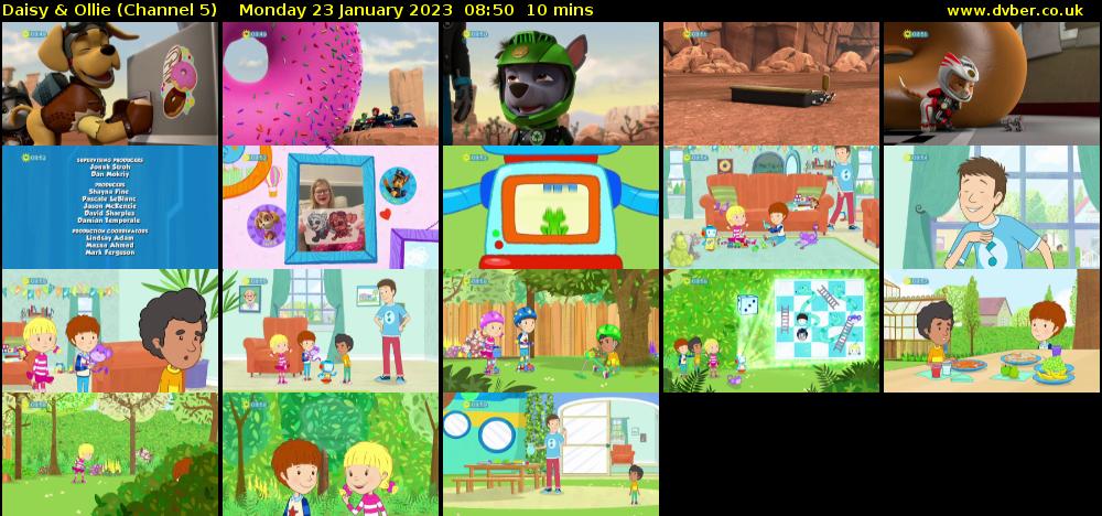 Daisy & Ollie (Channel 5) Monday 23 January 2023 08:50 - 09:00