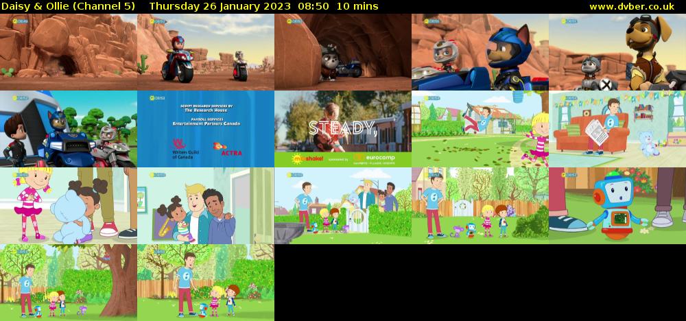 Daisy & Ollie (Channel 5) Thursday 26 January 2023 08:50 - 09:00