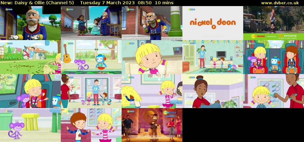 Daisy & Ollie (Channel 5) Tuesday 7 March 2023 08:50 - 09:00