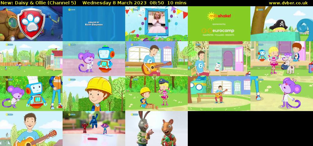 Daisy & Ollie (Channel 5) Wednesday 8 March 2023 08:50 - 09:00