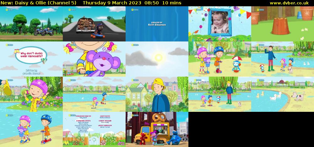 Daisy & Ollie (Channel 5) Thursday 9 March 2023 08:50 - 09:00