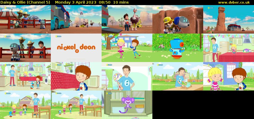 Daisy & Ollie (Channel 5) Monday 3 April 2023 08:50 - 09:00