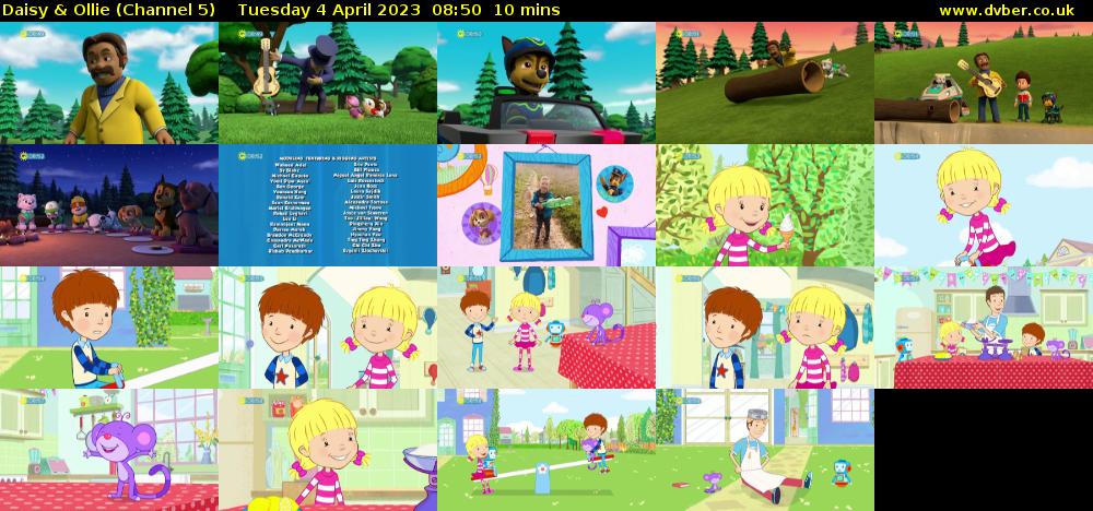 Daisy & Ollie (Channel 5) Tuesday 4 April 2023 08:50 - 09:00