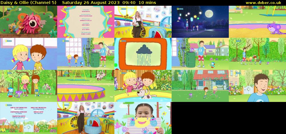 Daisy & Ollie (Channel 5) Saturday 26 August 2023 09:40 - 09:50