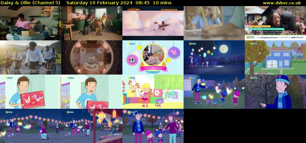 Daisy & Ollie (Channel 5) Saturday 10 February 2024 08:45 - 08:55