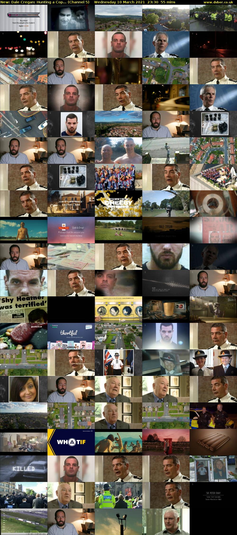 Dale Cregan: Hunting a Cop... (Channel 5) Wednesday 10 March 2021 23:30 - 00:25