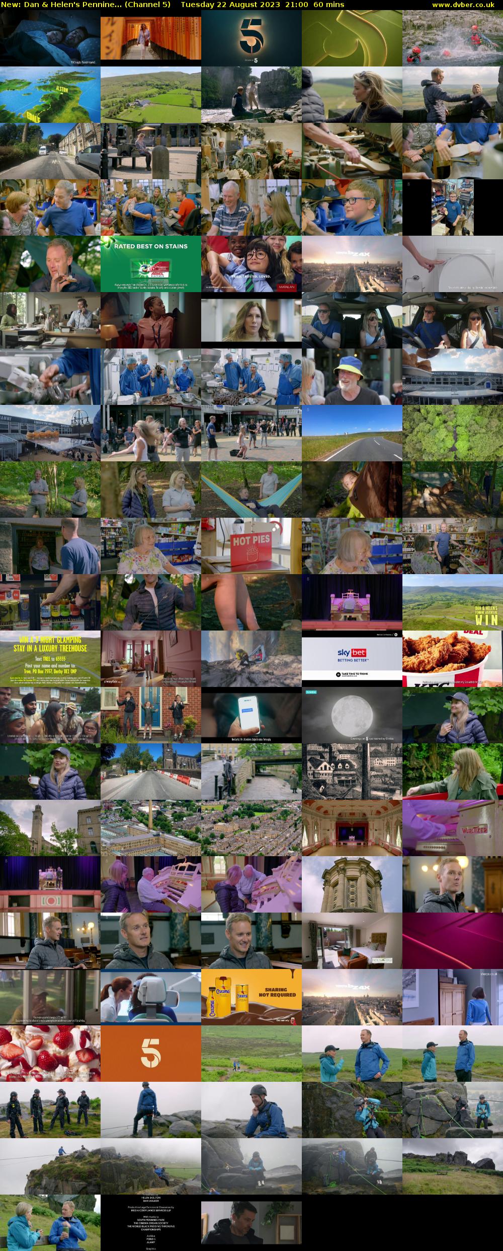 Dan & Helen's Pennine... (Channel 5) Tuesday 22 August 2023 21:00 - 22:00