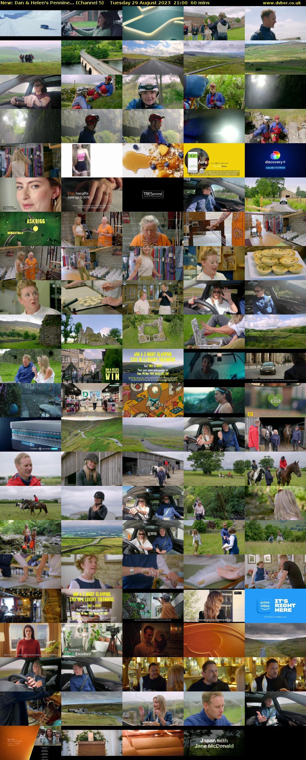 Dan & Helen's Pennine... (Channel 5) Tuesday 29 August 2023 21:00 - 22:00