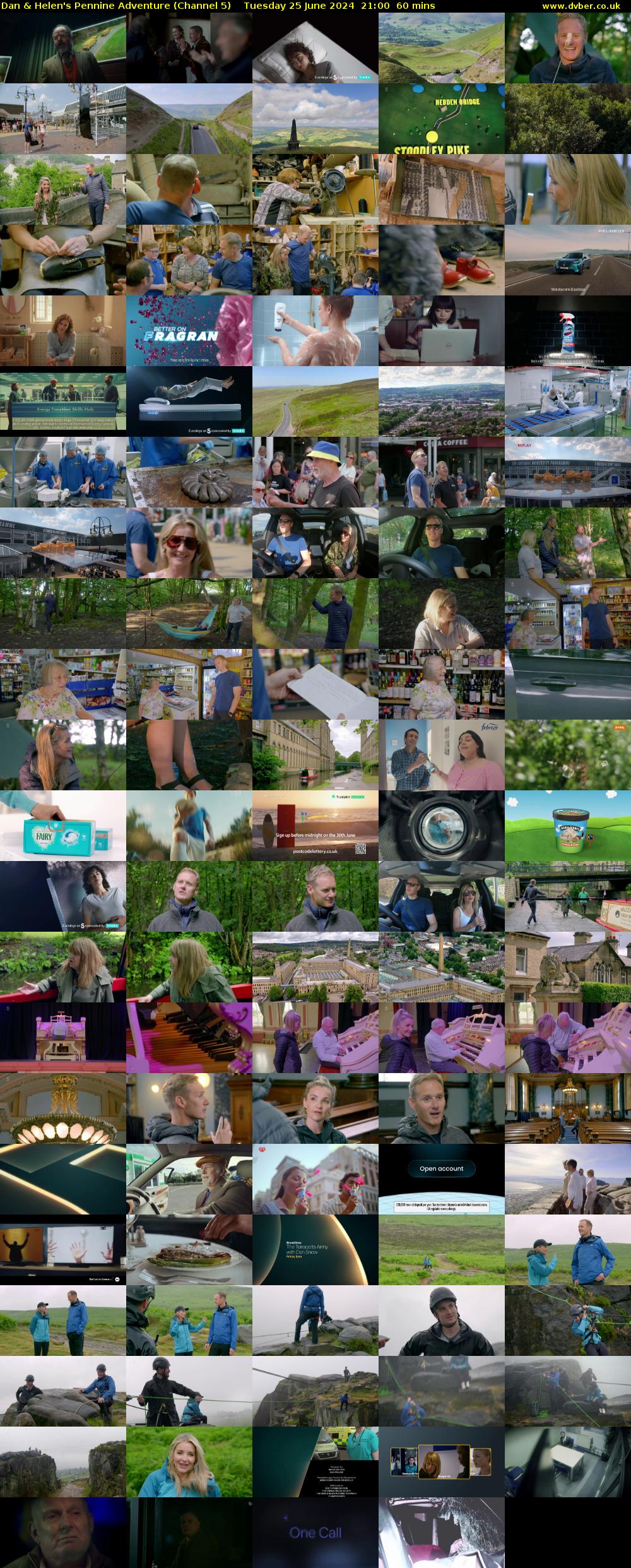 Dan & Helen's Pennine Adventure (Channel 5) Tuesday 25 June 2024 21:00 - 22:00