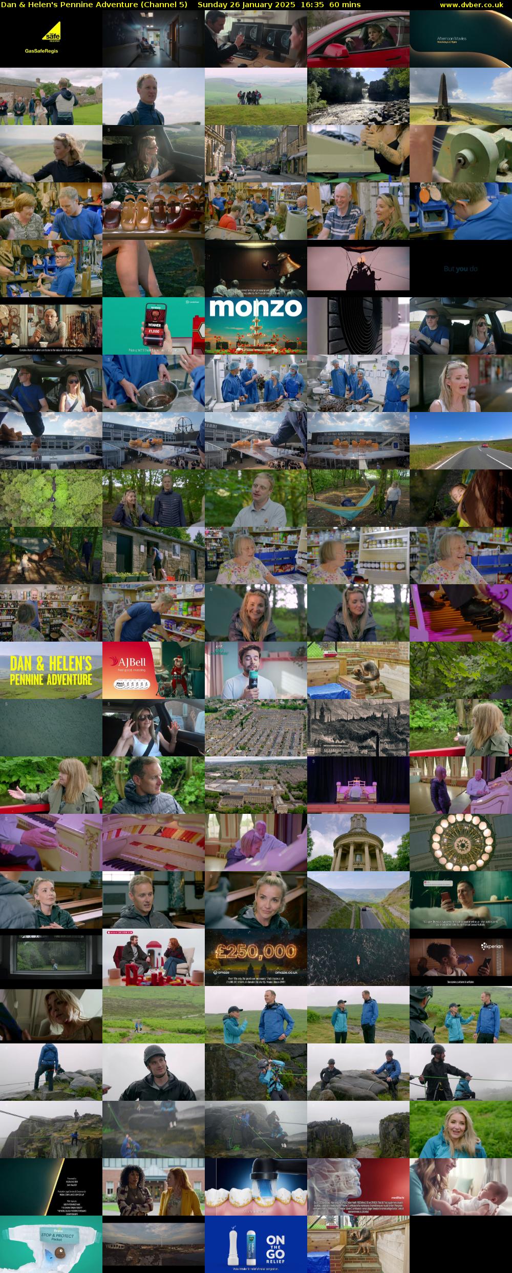 Dan & Helen's Pennine Adventure (Channel 5) Sunday 26 January 2025 16:35 - 17:35
