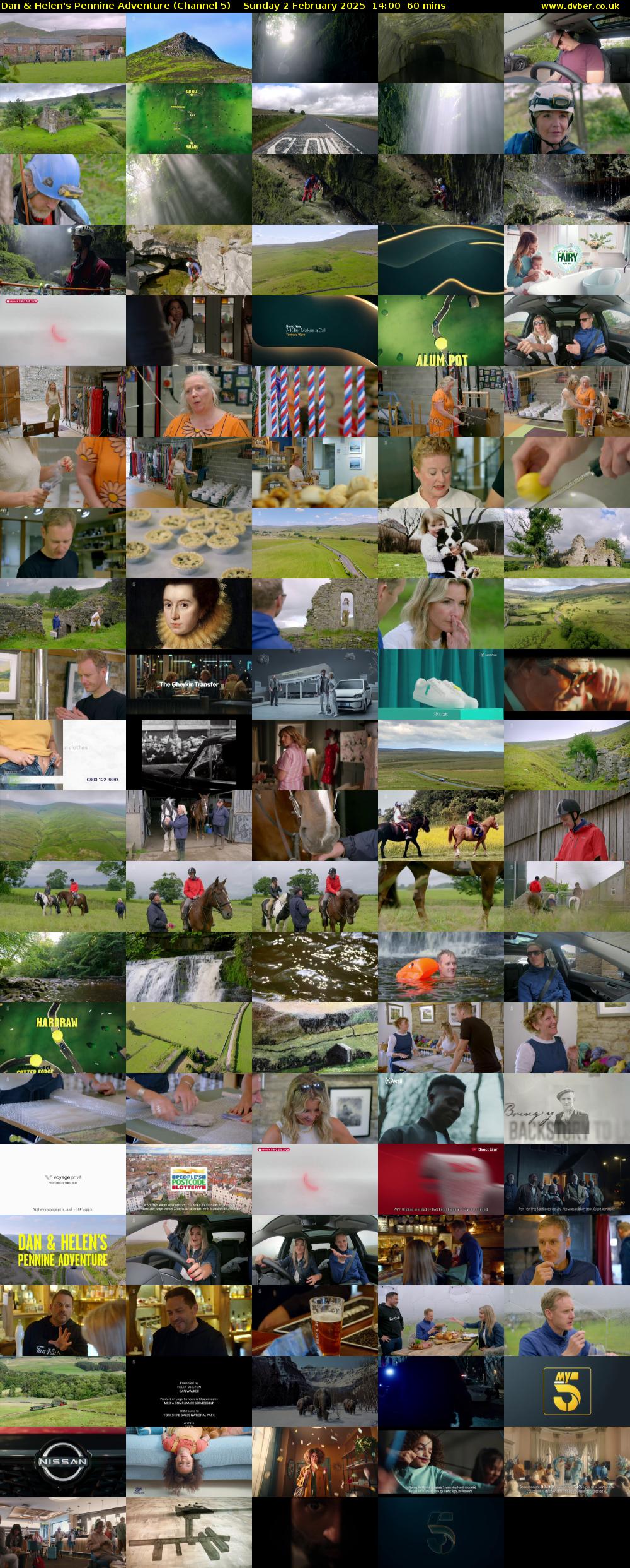 Dan & Helen's Pennine Adventure (Channel 5) Sunday 2 February 2025 14:00 - 15:00