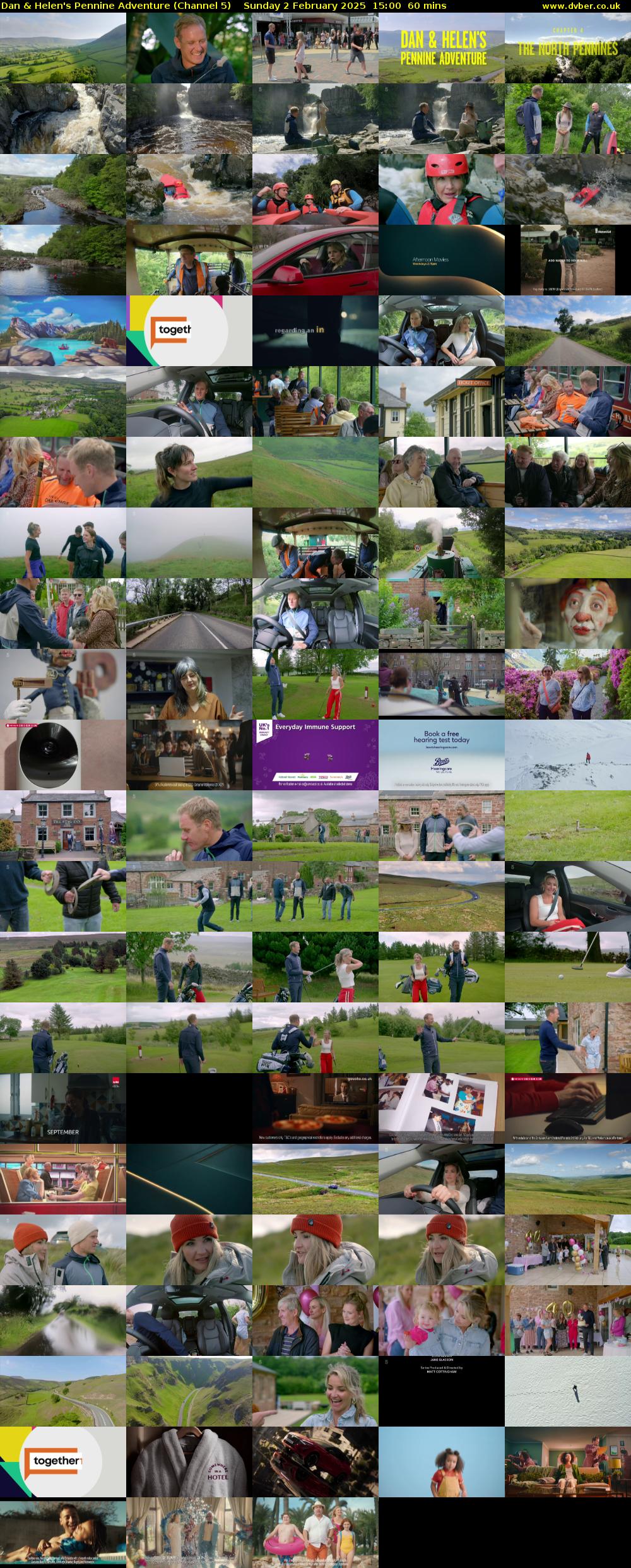 Dan & Helen's Pennine Adventure (Channel 5) Sunday 2 February 2025 15:00 - 16:00
