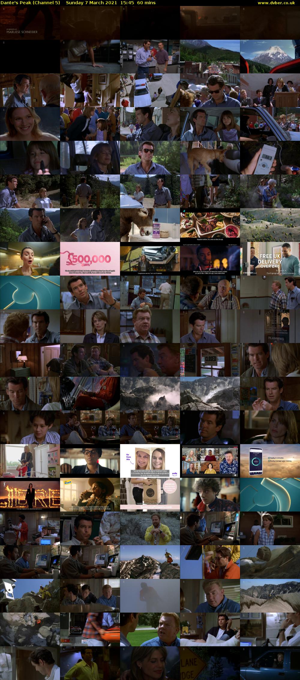 Dante's Peak (Channel 5) Sunday 7 March 2021 15:45 - 16:45