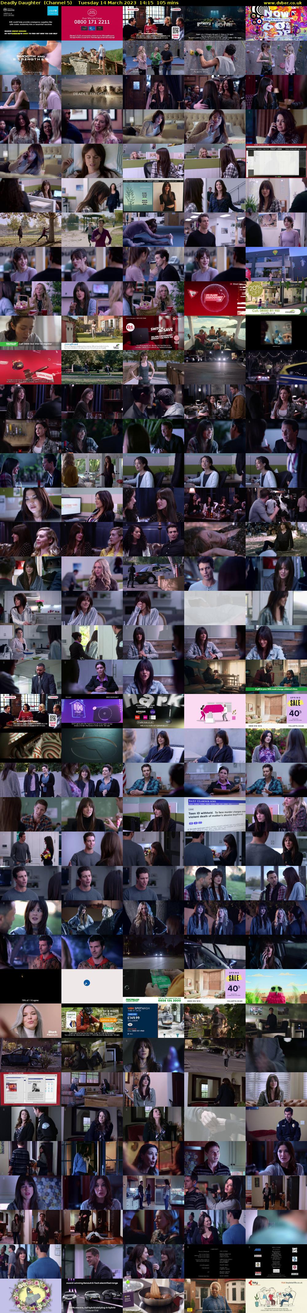 Deadly Daughter  (Channel 5) Tuesday 14 March 2023 14:15 - 16:00