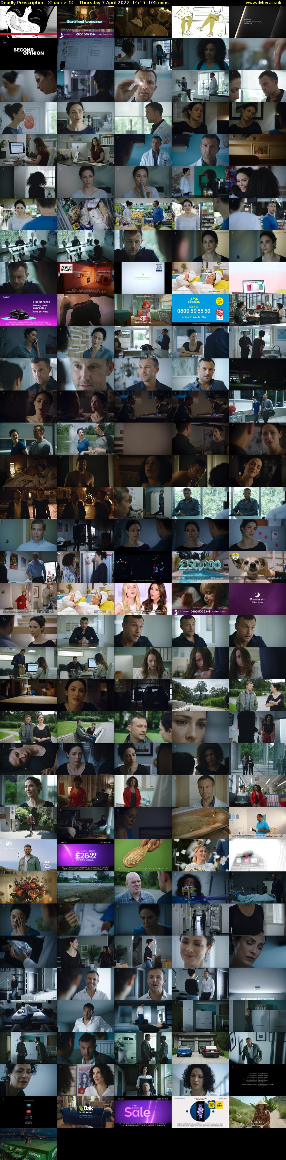 Deadly Prescription  (Channel 5) Thursday 7 April 2022 14:15 - 16:00