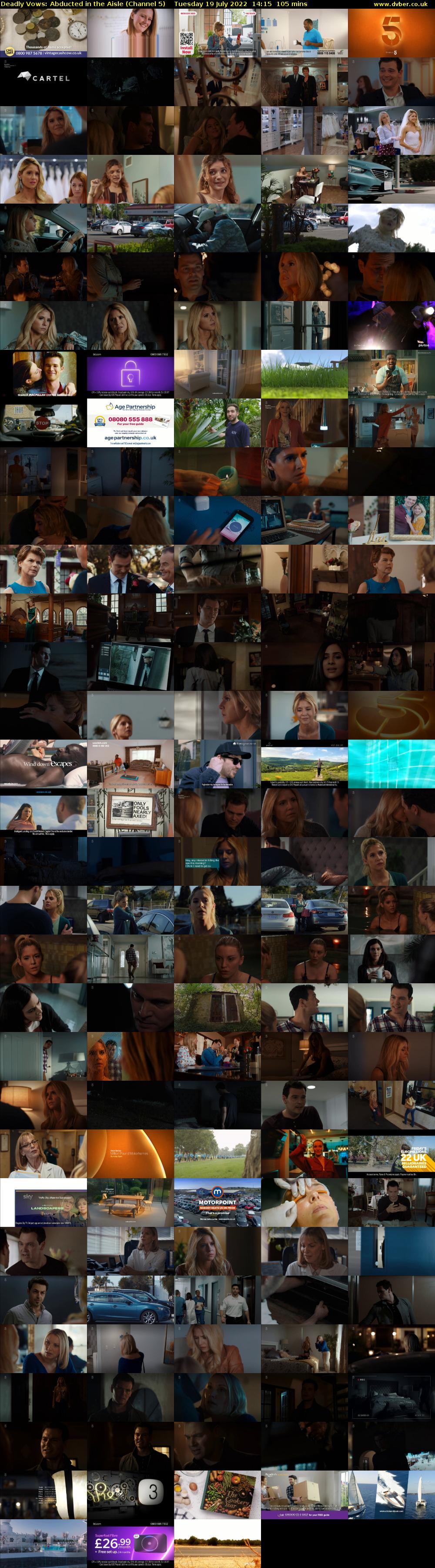 Deadly Vows: Abducted in the Aisle (Channel 5) Tuesday 19 July 2022 14:15 - 16:00