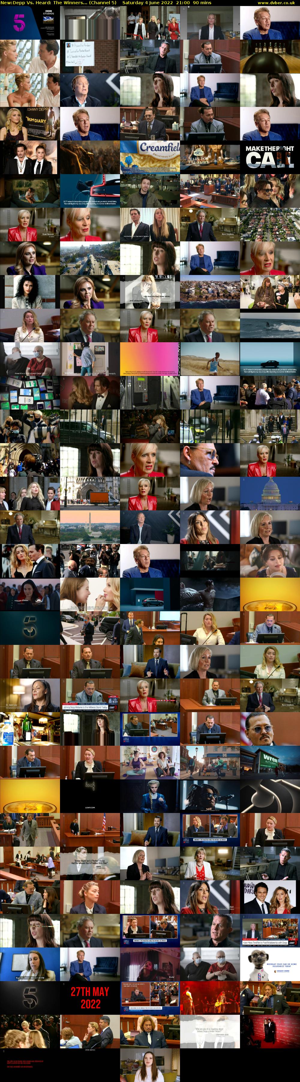 Depp Vs. Heard: The Winners... (Channel 5) Saturday 4 June 2022 21:00 - 22:30