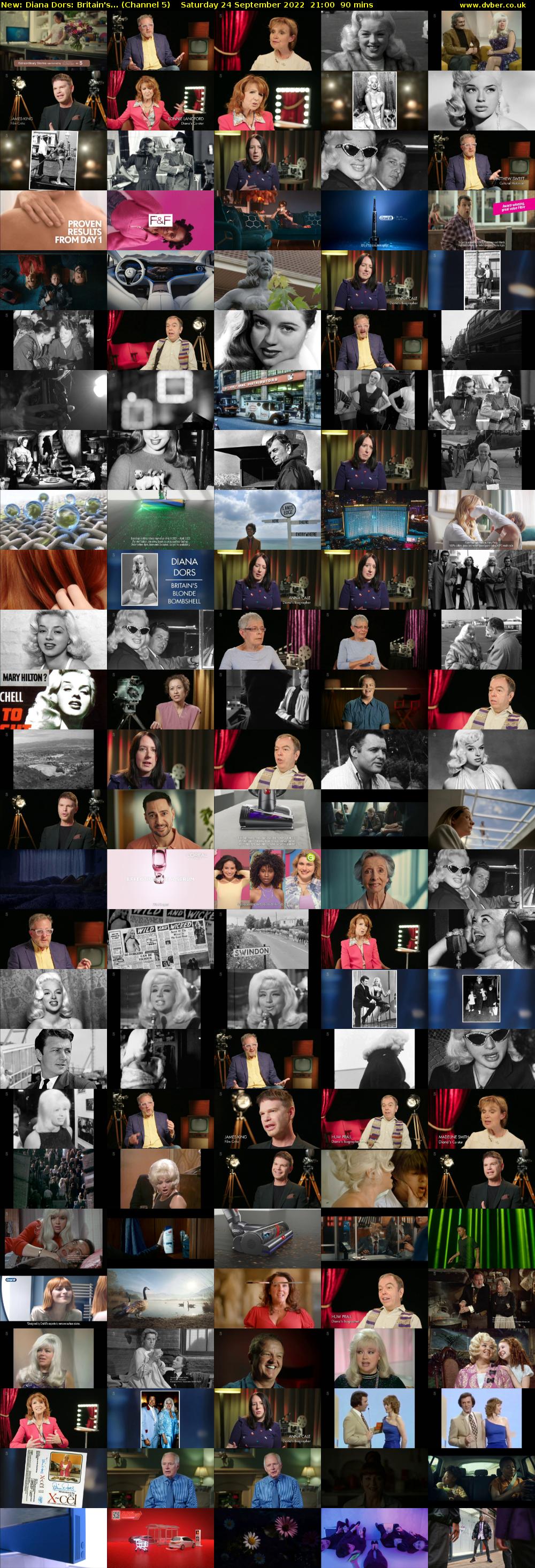 Diana Dors: Britain's... (Channel 5) Saturday 24 September 2022 21:00 - 22:30