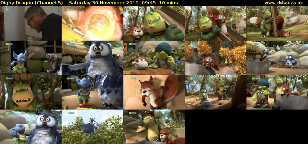 Digby Dragon (Channel 5) Saturday 30 November 2019 09:45 - 09:55