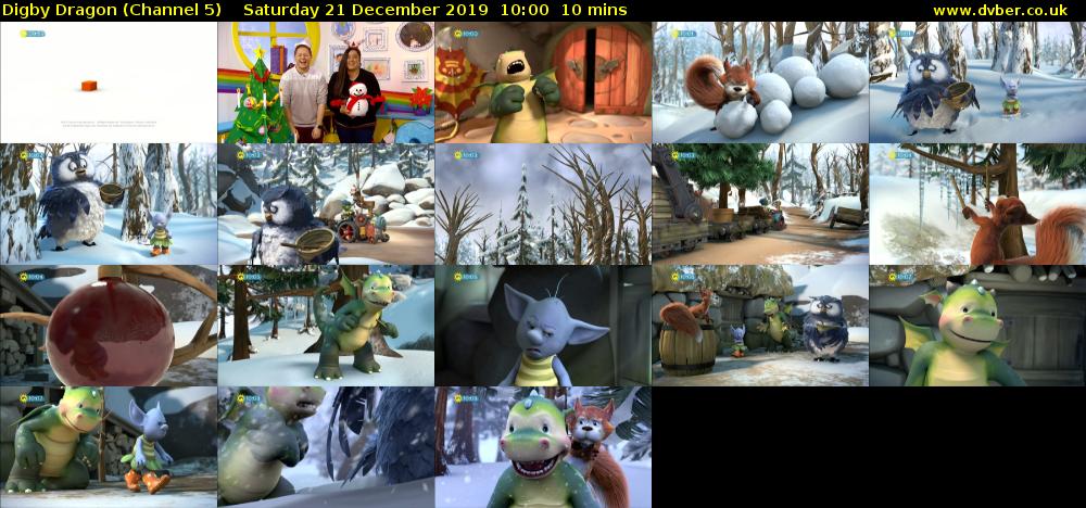 Digby Dragon (Channel 5) Saturday 21 December 2019 10:00 - 10:10