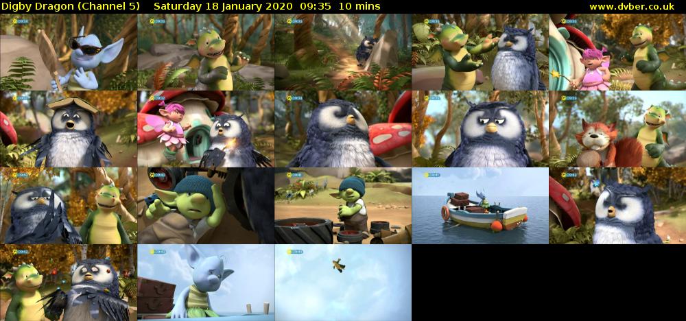 Digby Dragon (Channel 5) Saturday 18 January 2020 09:35 - 09:45