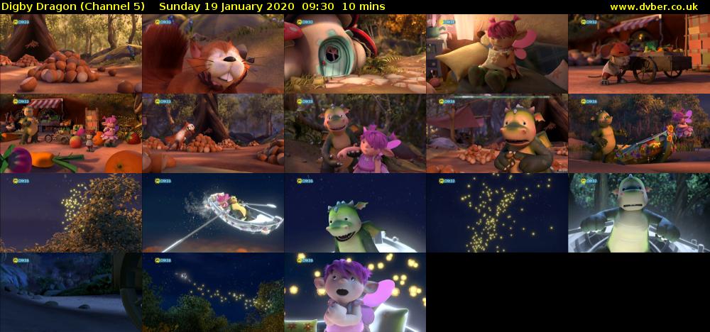 Digby Dragon (Channel 5) Sunday 19 January 2020 09:30 - 09:40