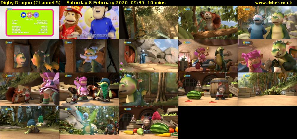 Digby Dragon (Channel 5) Saturday 8 February 2020 09:35 - 09:45