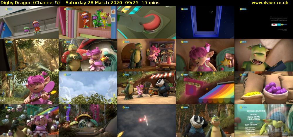 Digby Dragon (Channel 5) Saturday 28 March 2020 09:25 - 09:40