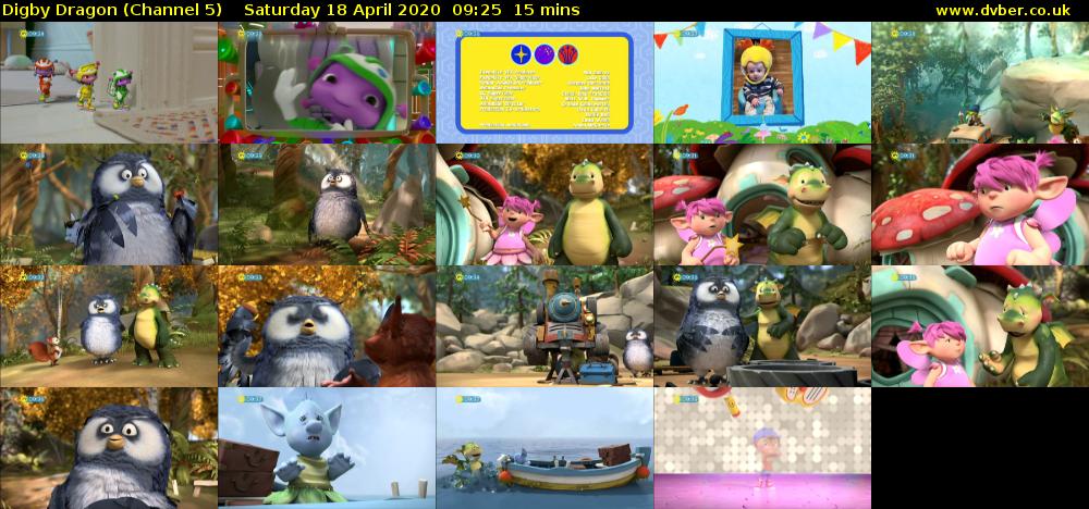 Digby Dragon (Channel 5) Saturday 18 April 2020 09:25 - 09:40