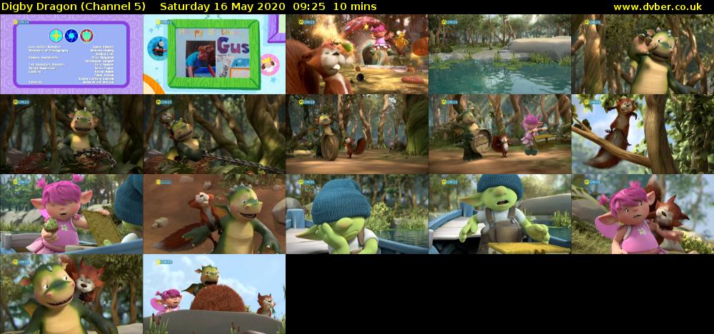 Digby Dragon (Channel 5) Saturday 16 May 2020 09:25 - 09:35