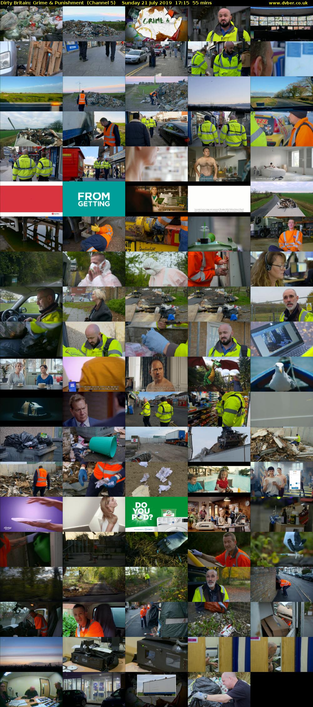 Dirty Britain: Grime & Punishment  (Channel 5) Sunday 21 July 2019 17:15 - 18:10