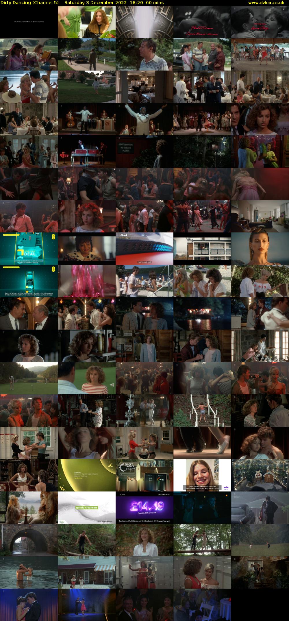 Dirty Dancing (Channel 5) Saturday 3 December 2022 18:20 - 19:20