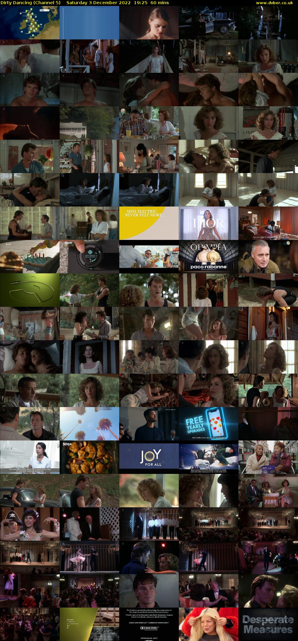 Dirty Dancing (Channel 5) Saturday 3 December 2022 19:25 - 20:25
