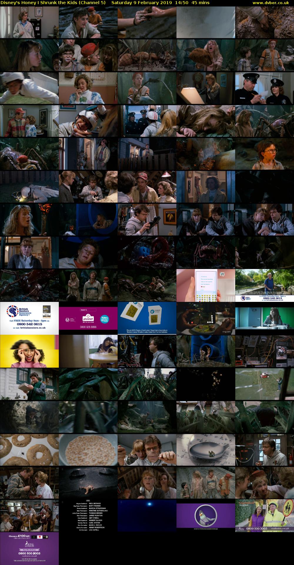 Disney's Honey I Shrunk the Kids (Channel 5) Saturday 9 February 2019 14:50 - 15:35