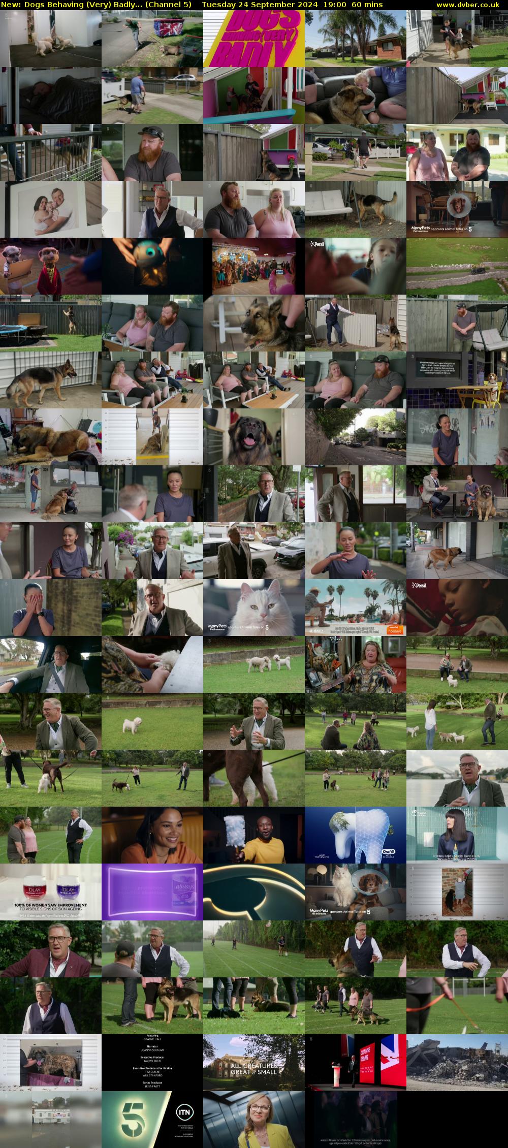 Dogs Behaving (Very) Badly... (Channel 5) Tuesday 24 September 2024 19:00 - 20:00