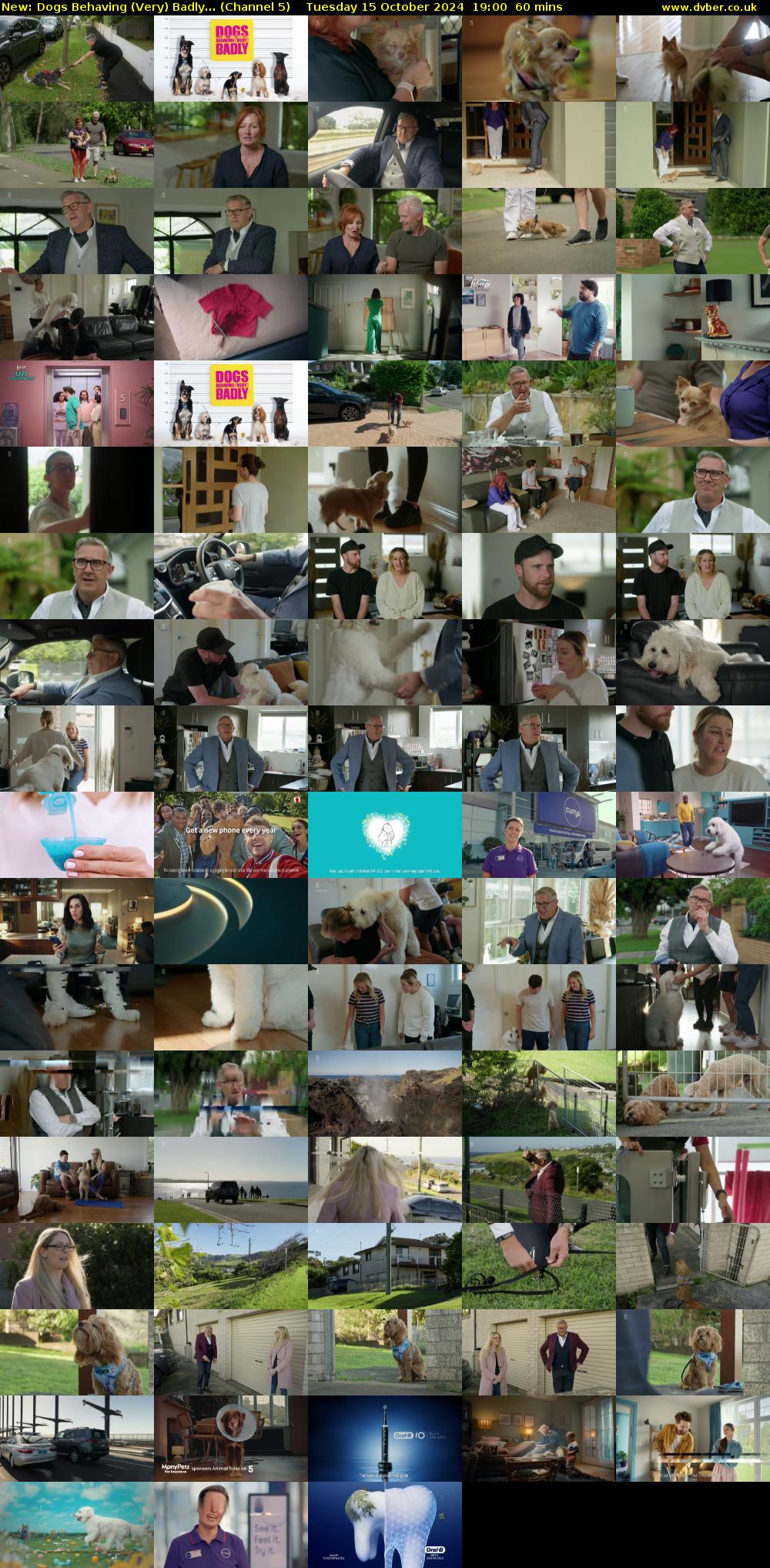 Dogs Behaving (Very) Badly... (Channel 5) Tuesday 15 October 2024 19:00 - 20:00