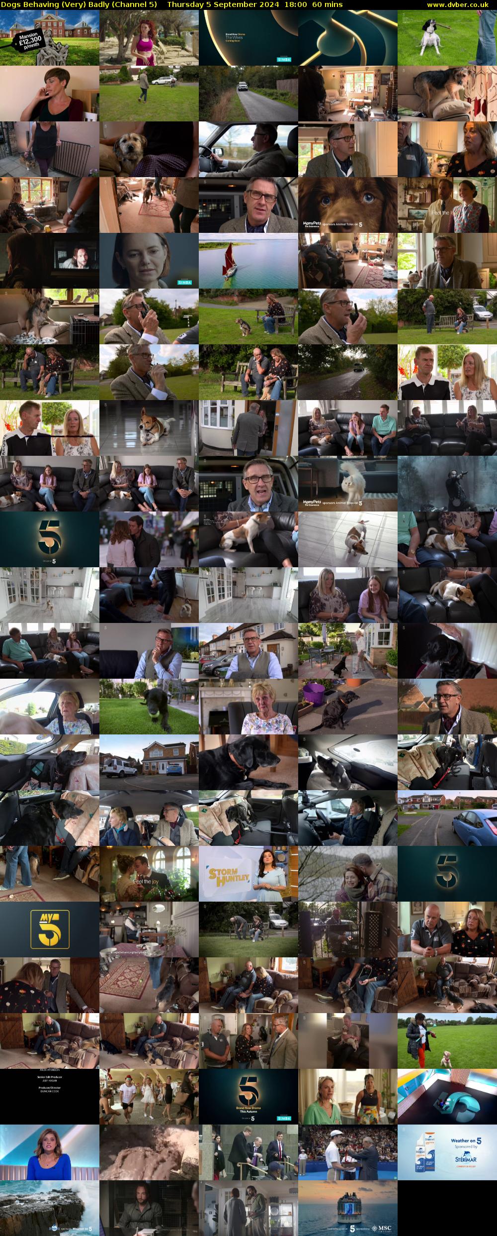 Dogs Behaving (Very) Badly (Channel 5) Thursday 5 September 2024 18:00 - 19:00