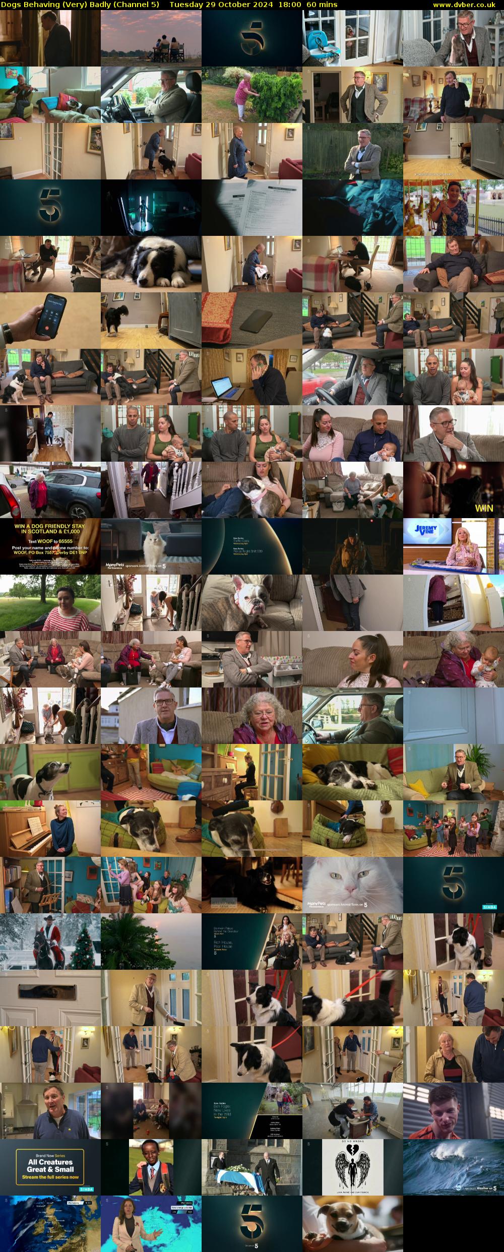 Dogs Behaving (Very) Badly (Channel 5) Tuesday 29 October 2024 18:00 - 19:00